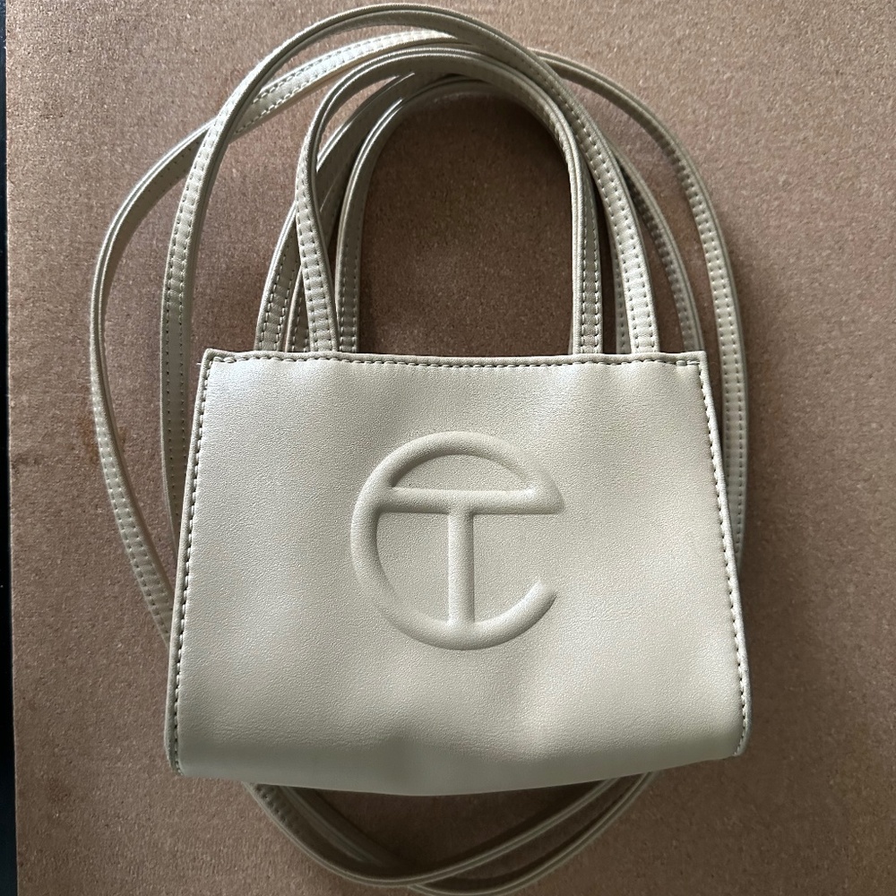 Telfar Small Purse, Cream Color